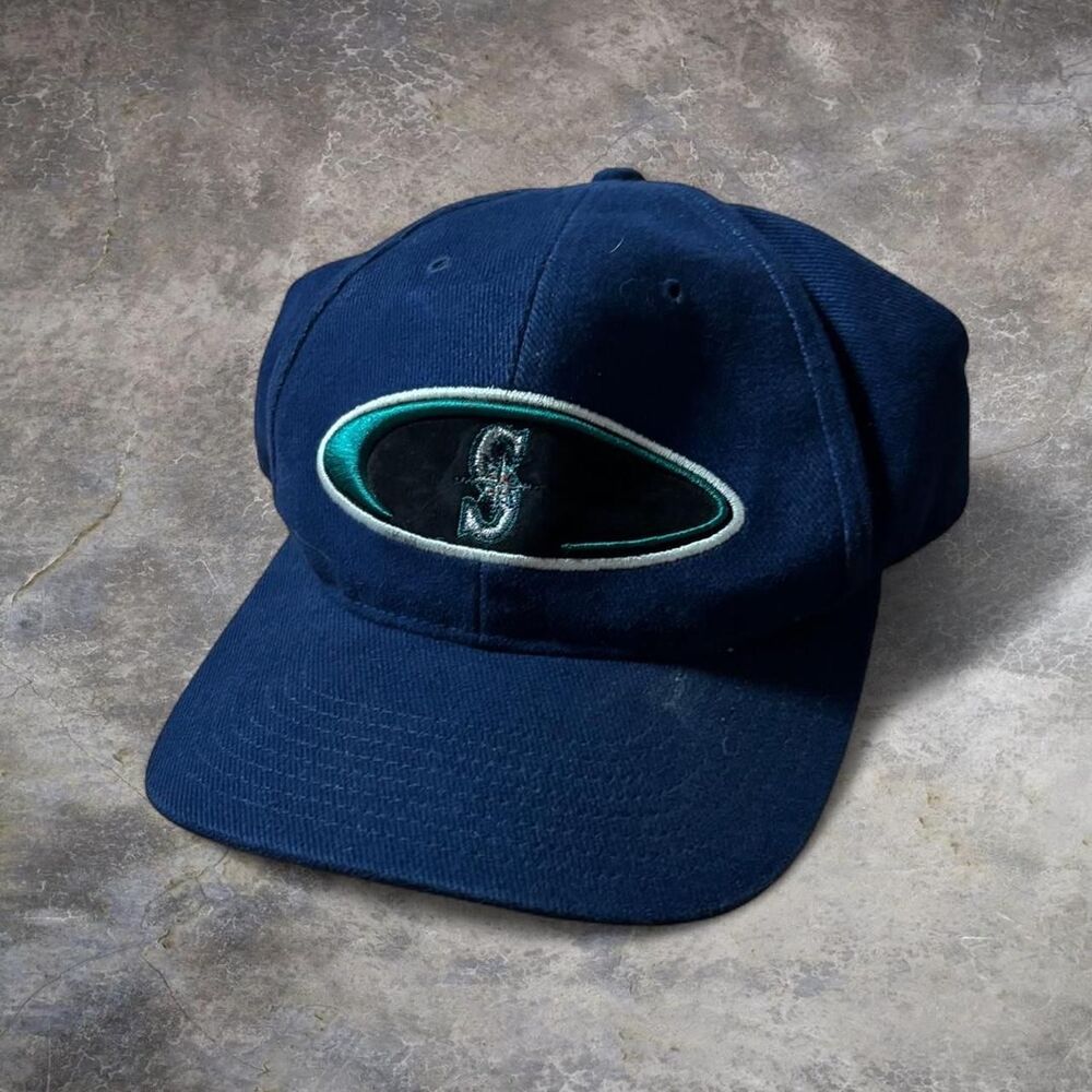 Boxseat Hat Mens Navy Blue One Size Seattle Mariners MLB Baseball Vintage